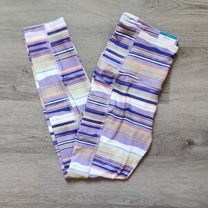 NWT Columbia Women's Striped Omni-Wick Ankle Length Activewear Leggings Small S